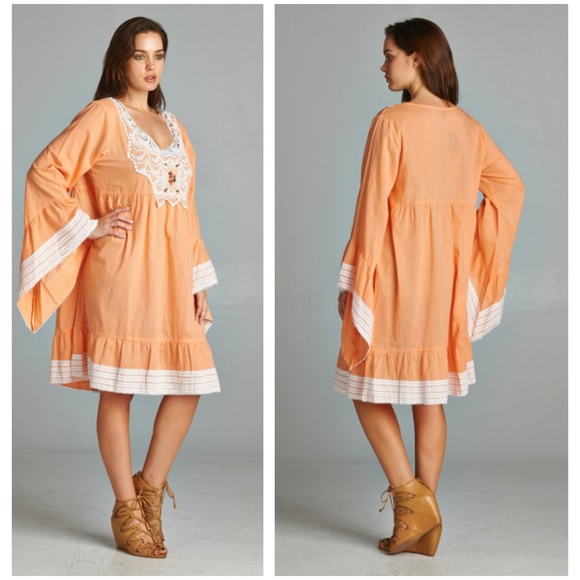 Yummy Peach LARGE SIZE Tunic/Dress-NEW! - Picture 4 of 4